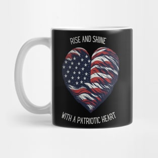 Patriotic Heart Mug